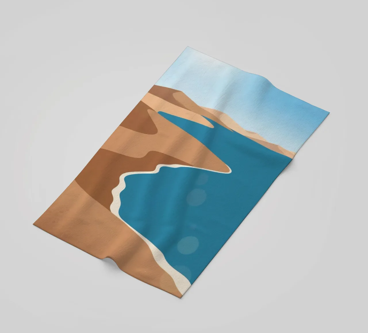 Spiaggia di sabbia telo mare da knowledge