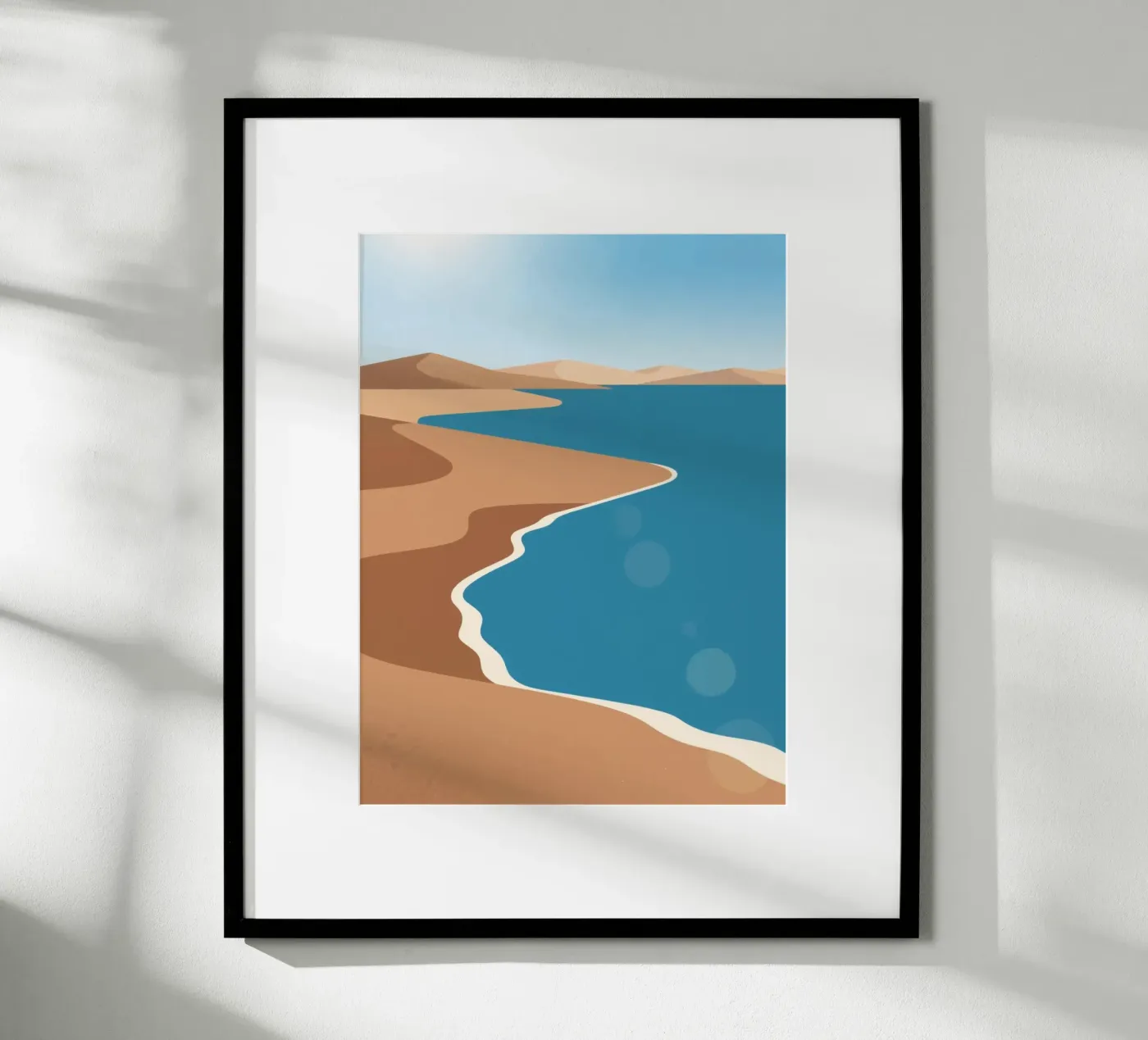 Sand Beach poster by knowledge
