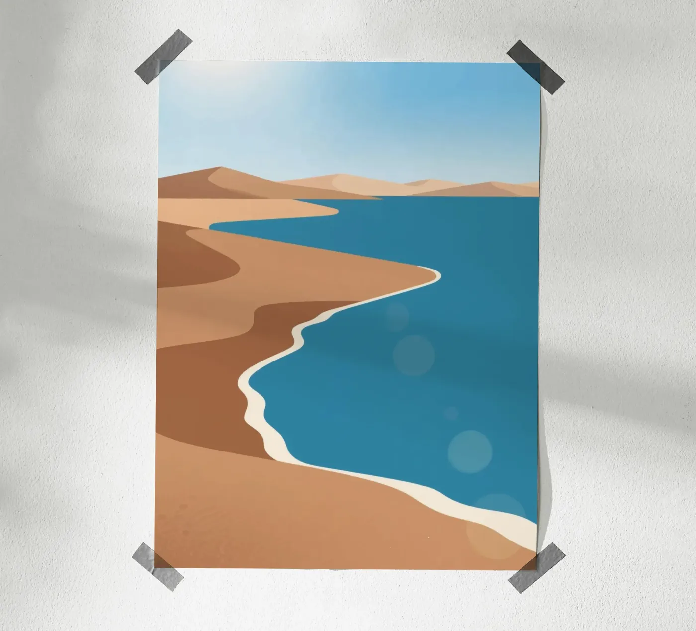 Sand Beach poster by knowledge