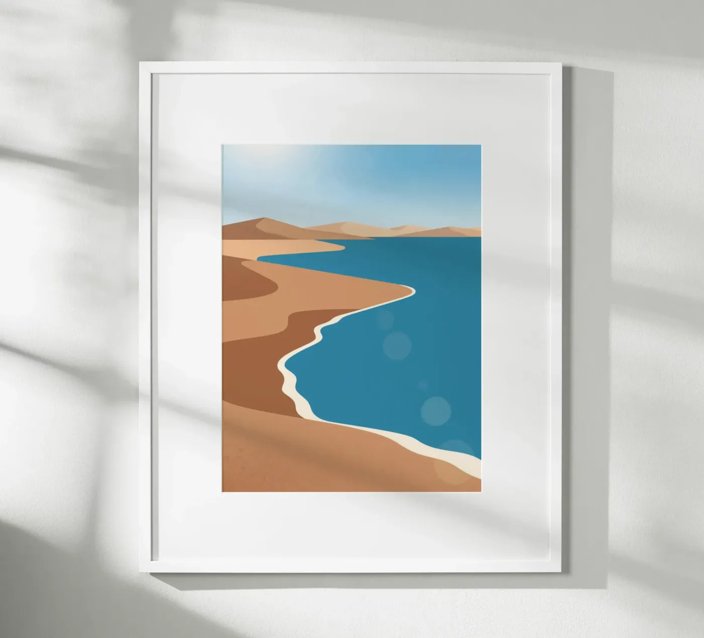 Sand Beach poster by knowledge