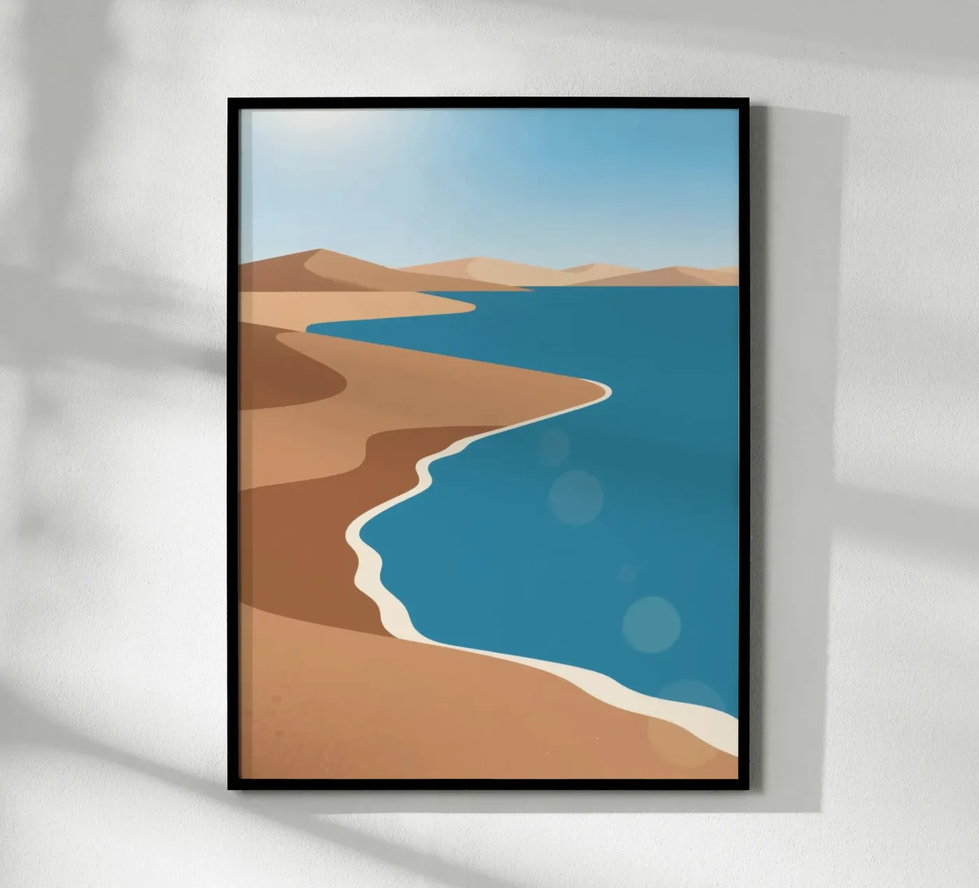 Sand Beach poster by knowledge