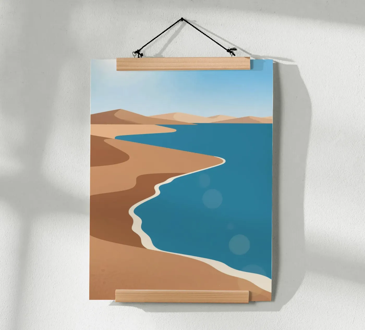 Sand Beach poster by knowledge