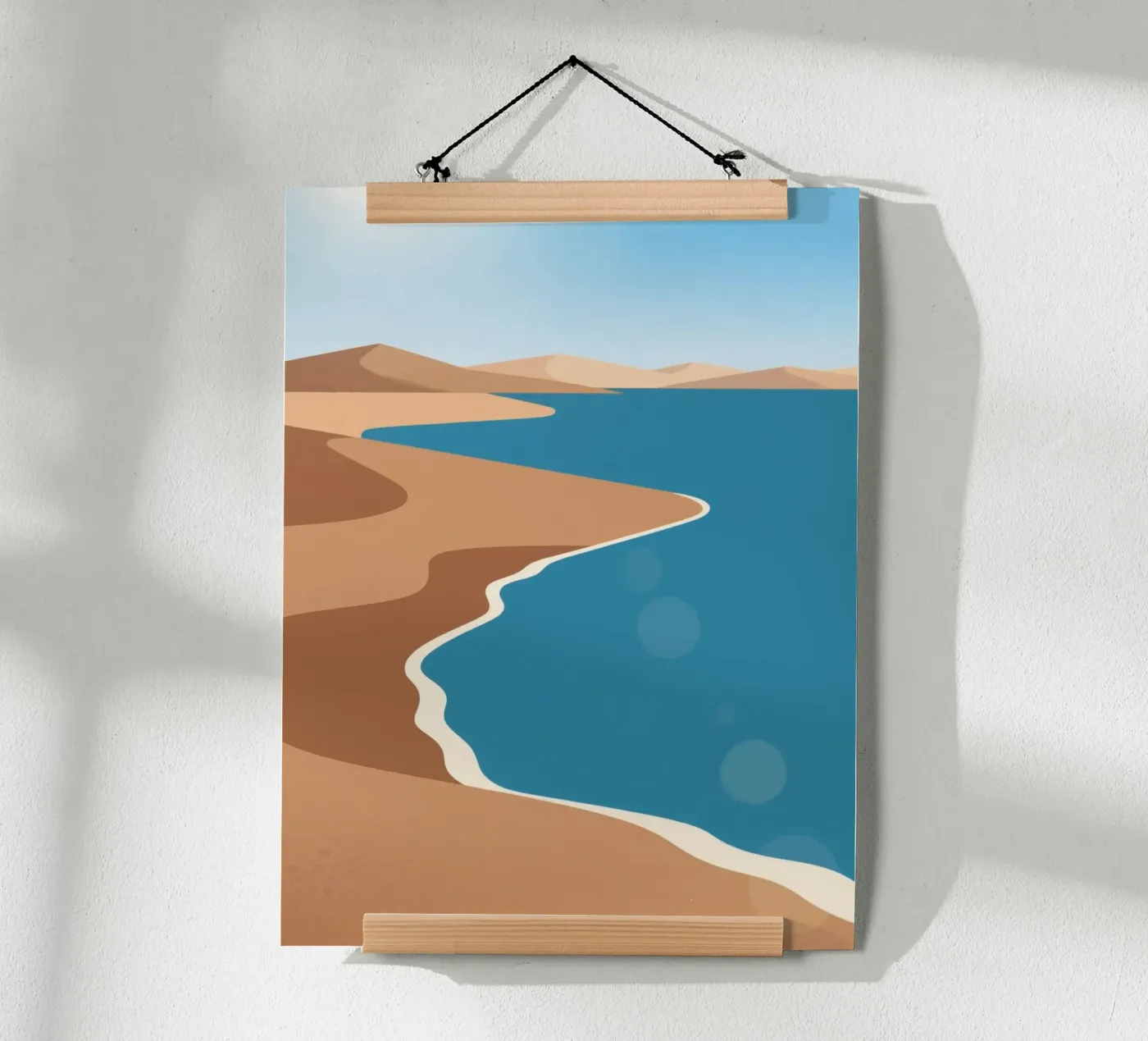 Sand Beach poster by knowledge