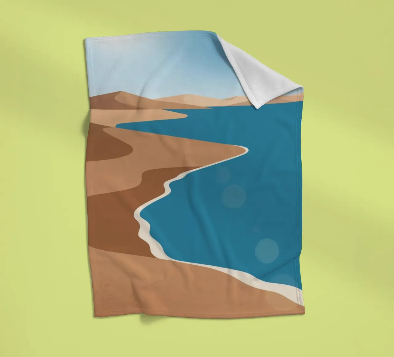 Spiaggia di sabbia coperta in pile da knowledge