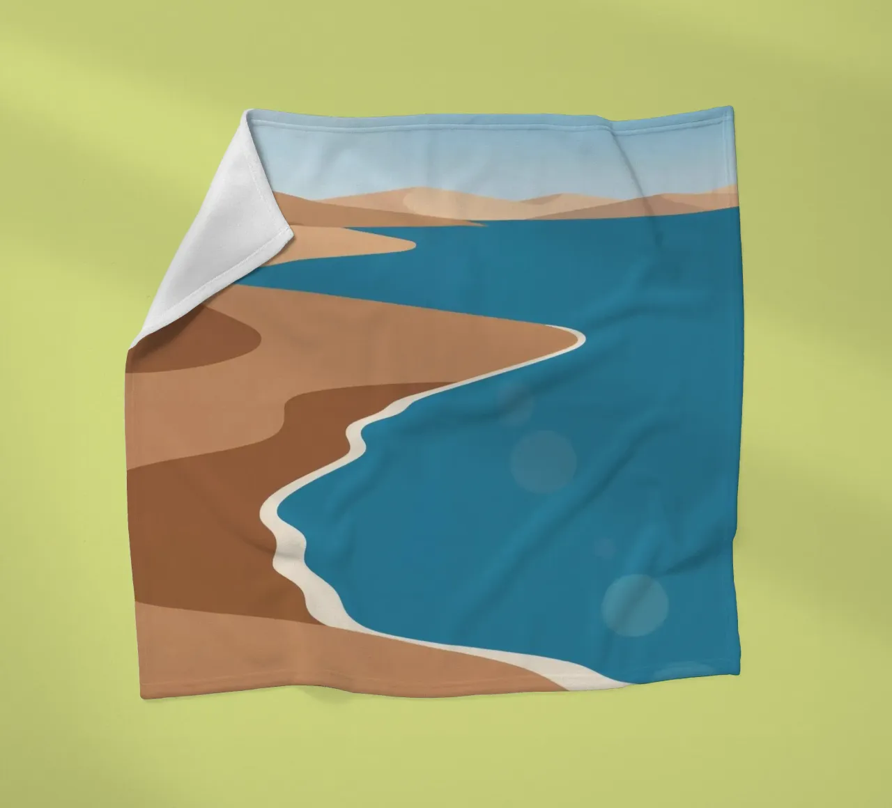 Spiaggia di sabbia coperta in pile da knowledge