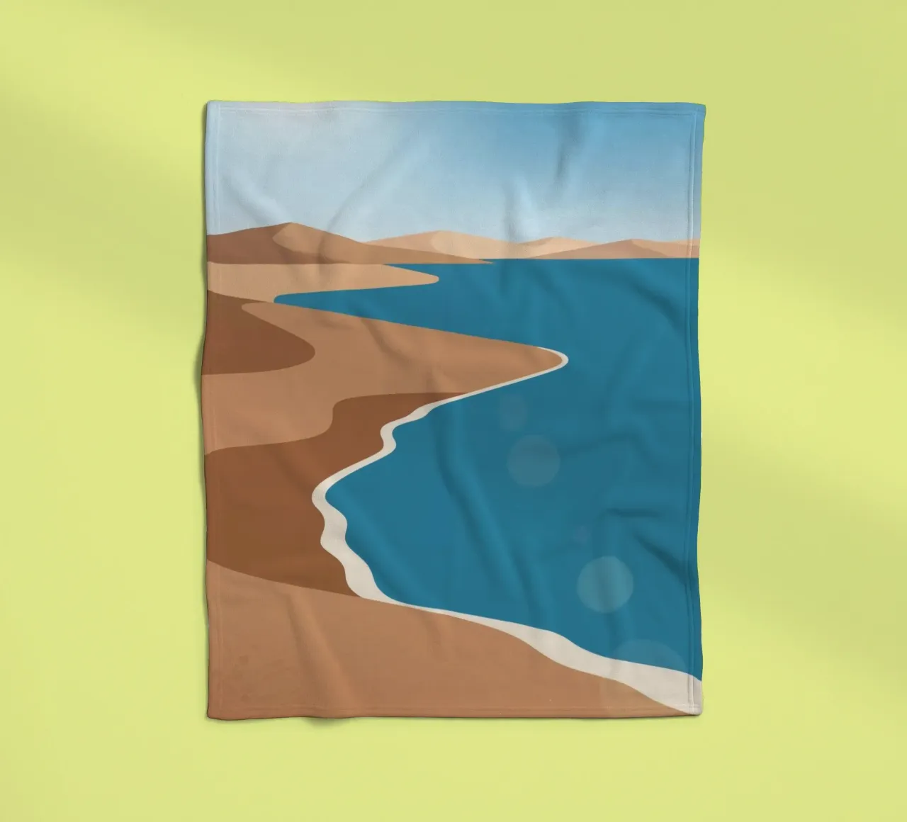 Spiaggia di sabbia coperta in pile da knowledge
