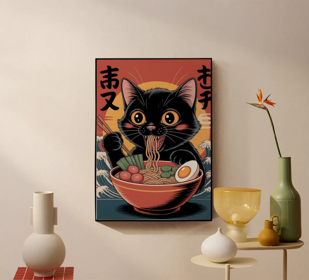 Ramen giapponese Black Cat plexiglass da Stellar Creative