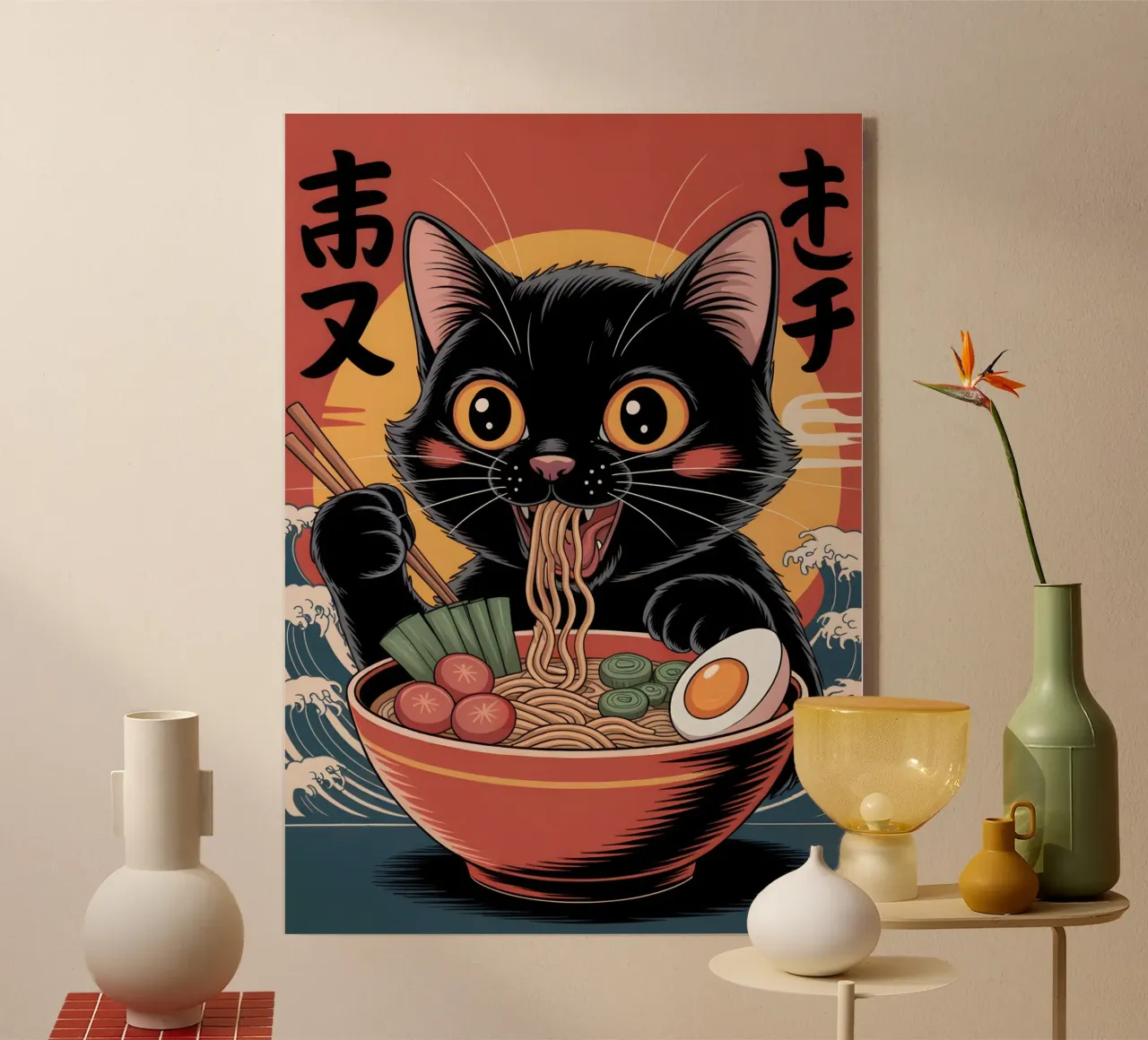 Ramen giapponese Black Cat plexiglass da Stellar Creative