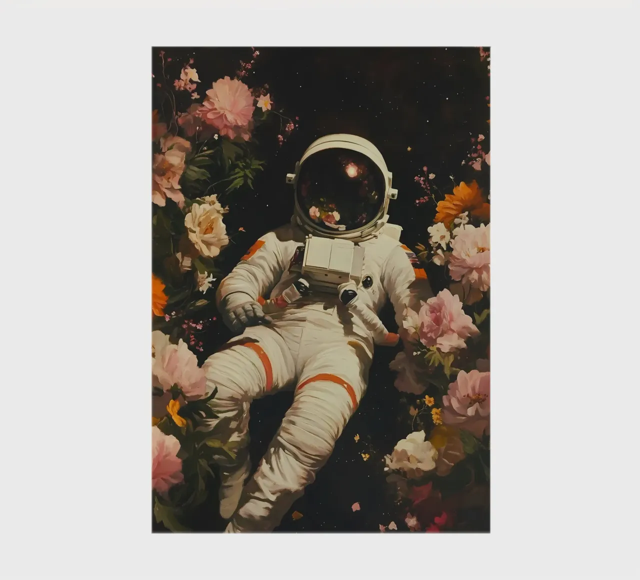 Astronaute surréaliste, Cosmos carnet de notes de IamHomeStudio