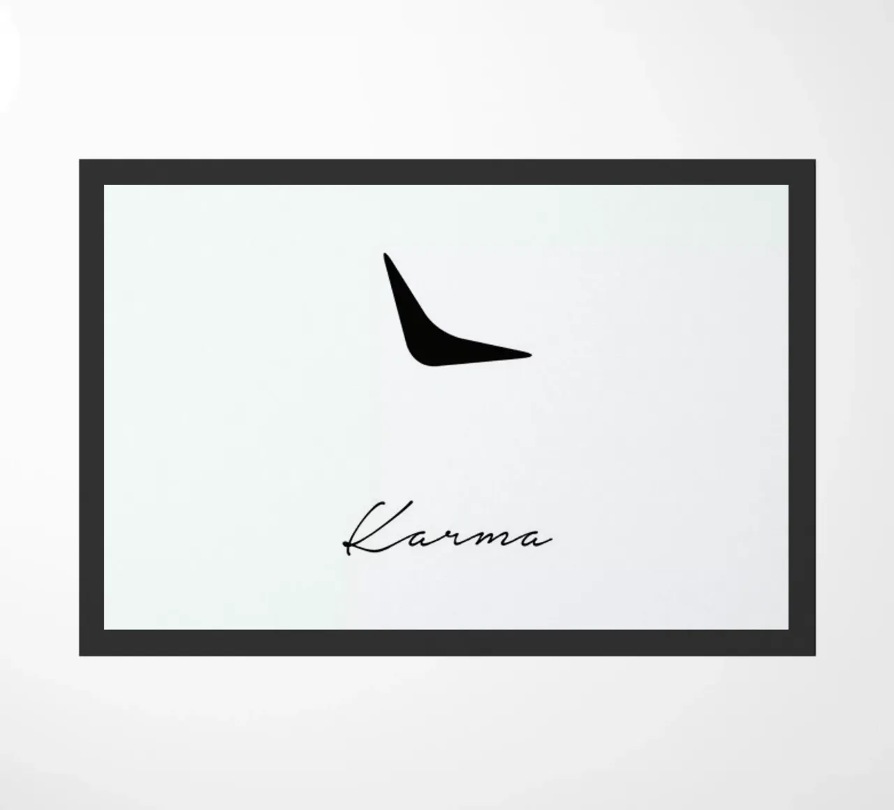 Karma doormat by Trabolt Design