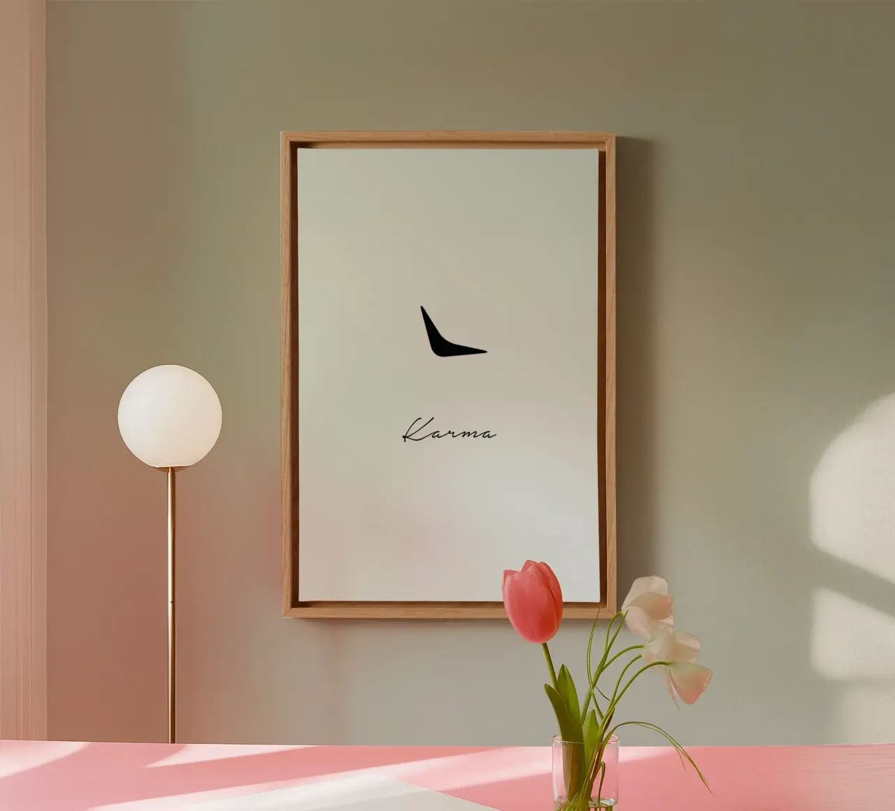 Karma canvas met Baklijst van Trabolt Design