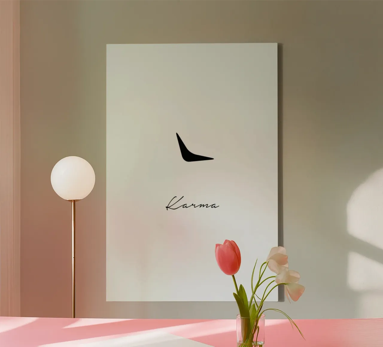 Karma canvas met Baklijst van Trabolt Design