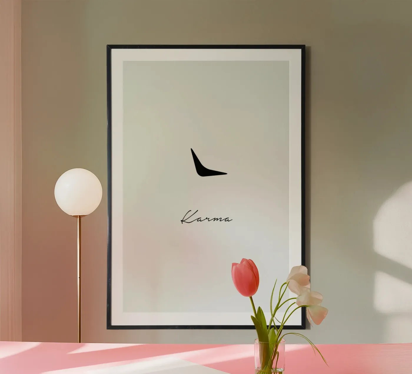 Karma poster van Trabolt Design