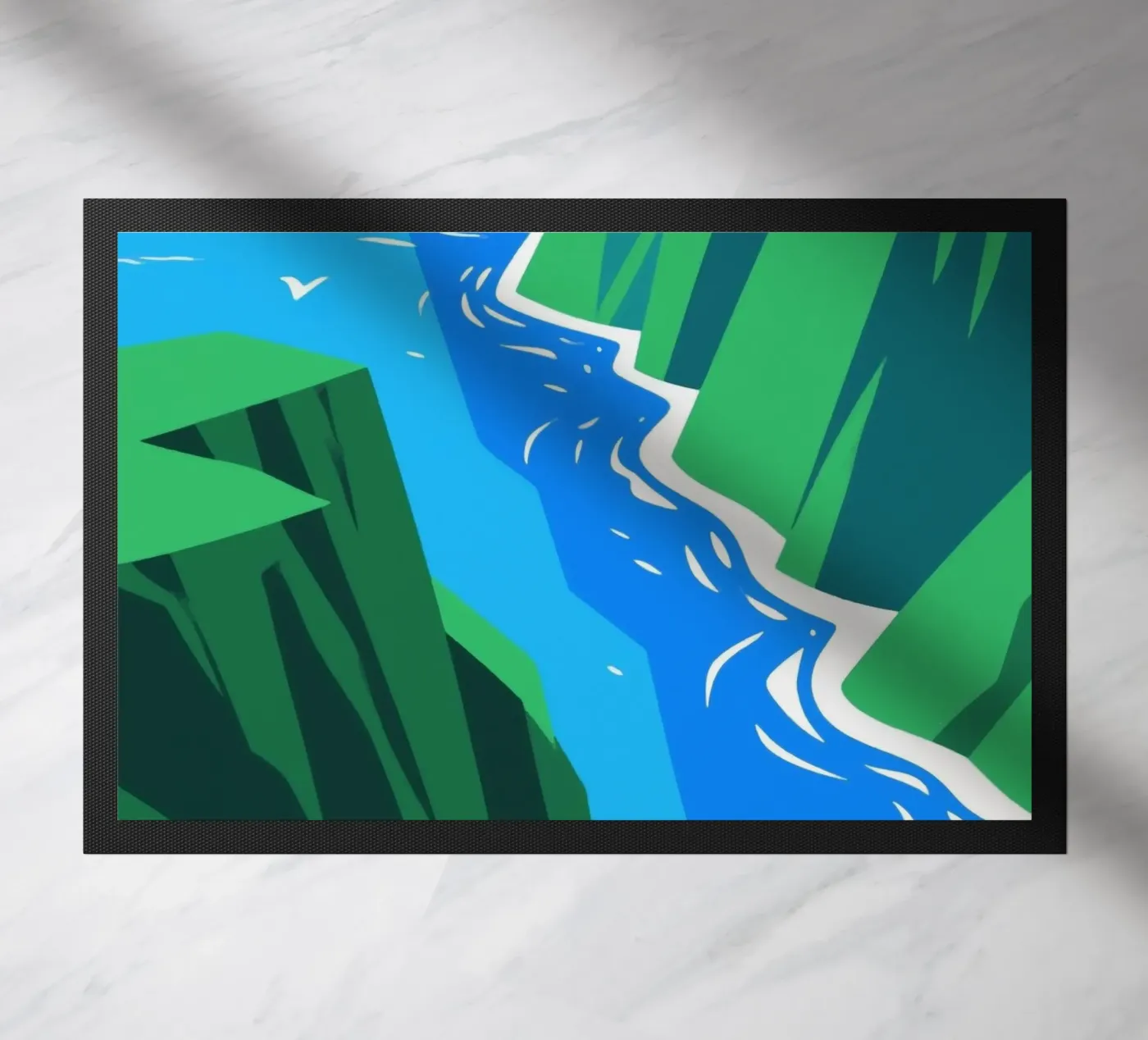 Ocean Cliff doormat by knowledge