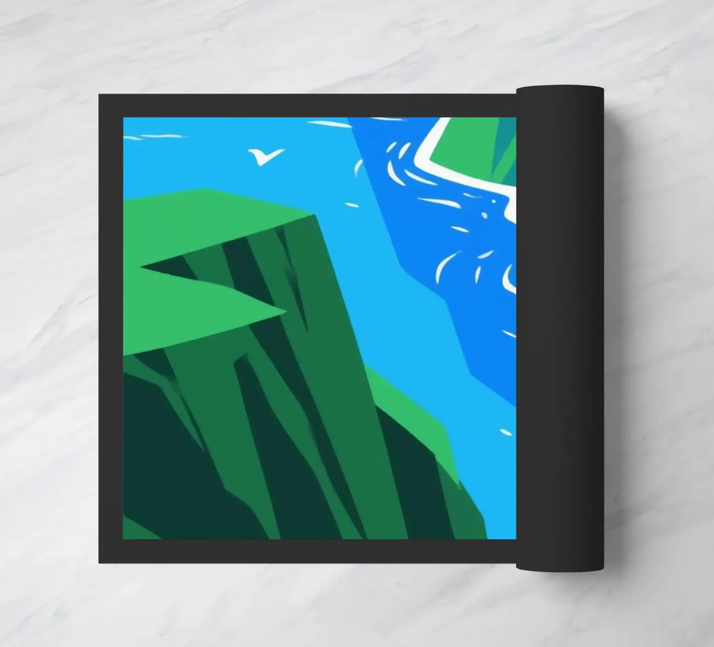 Ocean Cliff doormat by knowledge