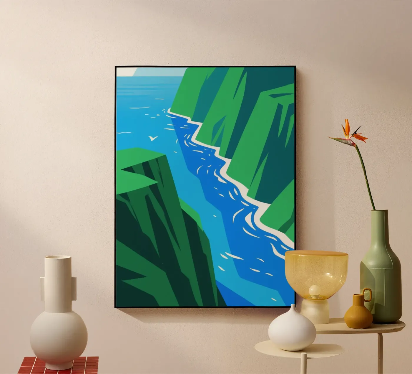 Ocean Cliff plexiglas de knowledge