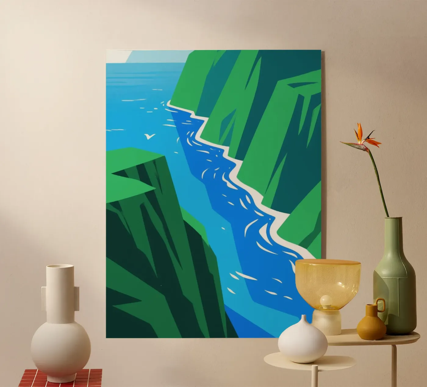 Ocean Cliff plexiglas de knowledge