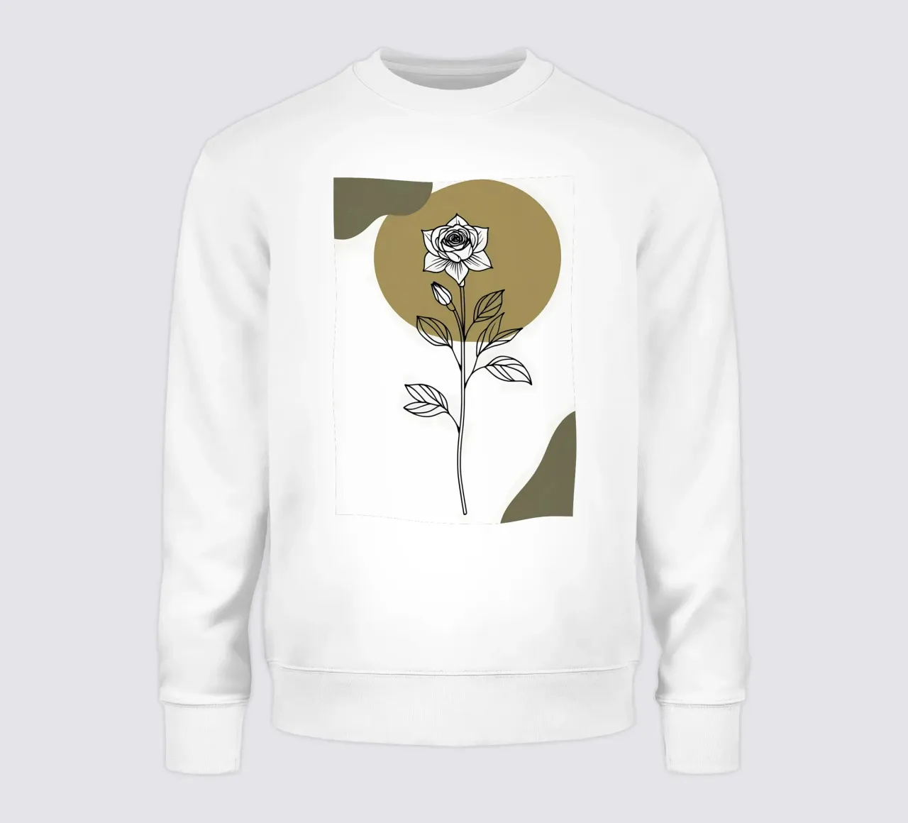 Dessin au trait minimaliste d'une seule fleur d'Amaryllis sweat de Bloom And Brush