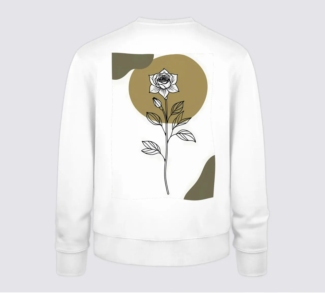 Dessin au trait minimaliste d'une seule fleur d'Amaryllis sweat de Bloom And Brush