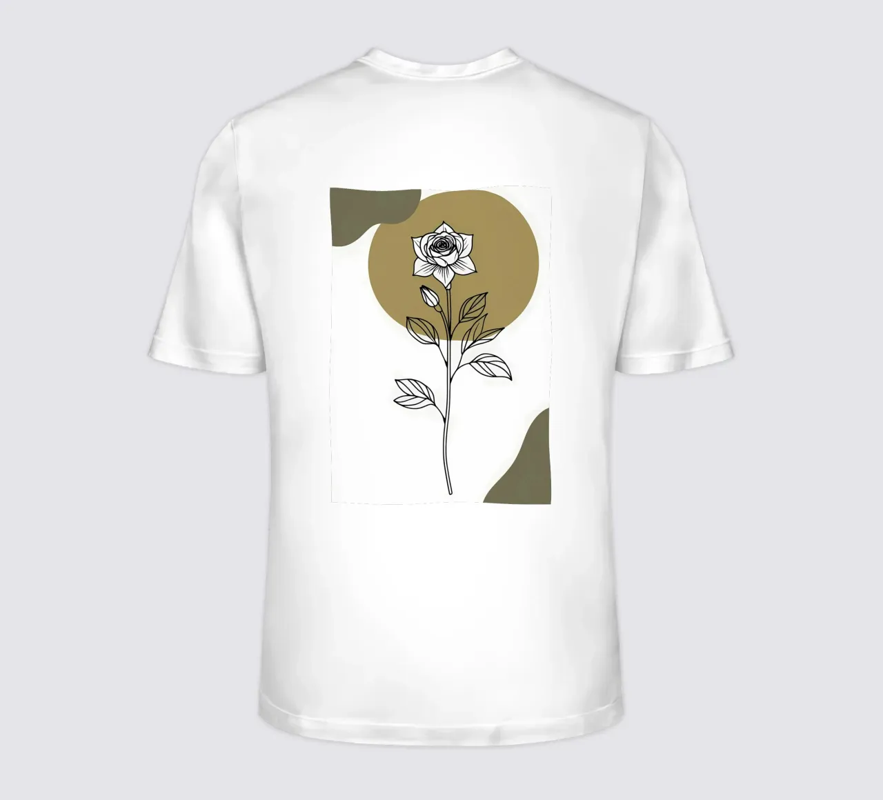 Line art minimalista di un singolo fiore di Amaryllis t-shirt da Bloom And Brush