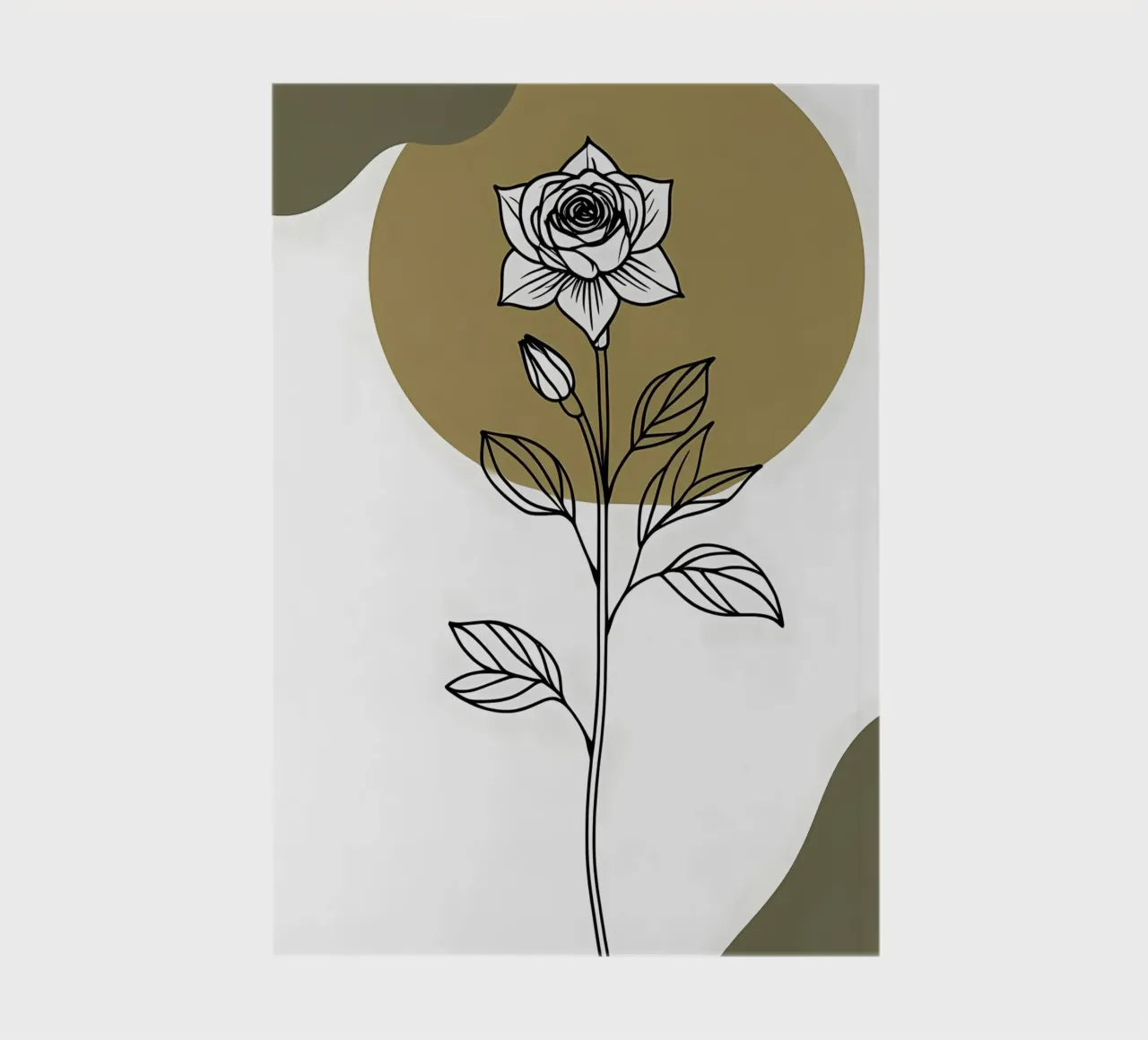 Dessin au trait minimaliste d'une seule fleur d'Amaryllis carnet de notes de Bloom And Brush