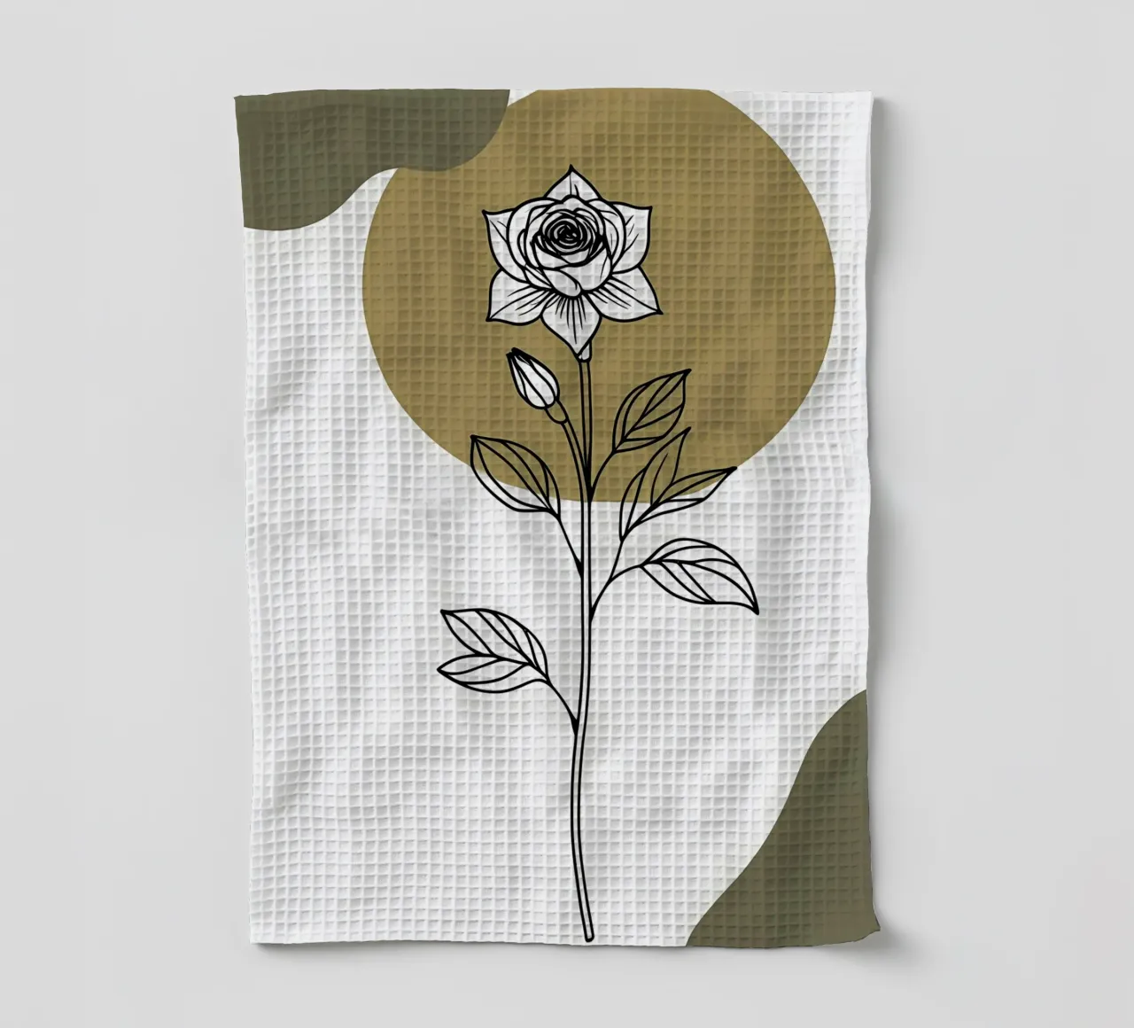 Dessin au trait minimaliste d'une seule fleur d'Amaryllis torchon de Bloom And Brush