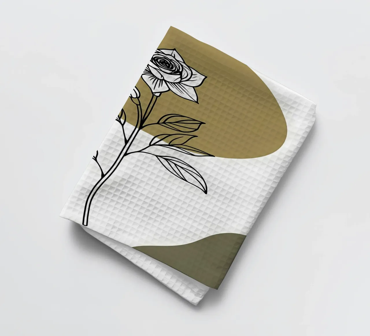 Dessin au trait minimaliste d'une seule fleur d'Amaryllis torchon de Bloom And Brush