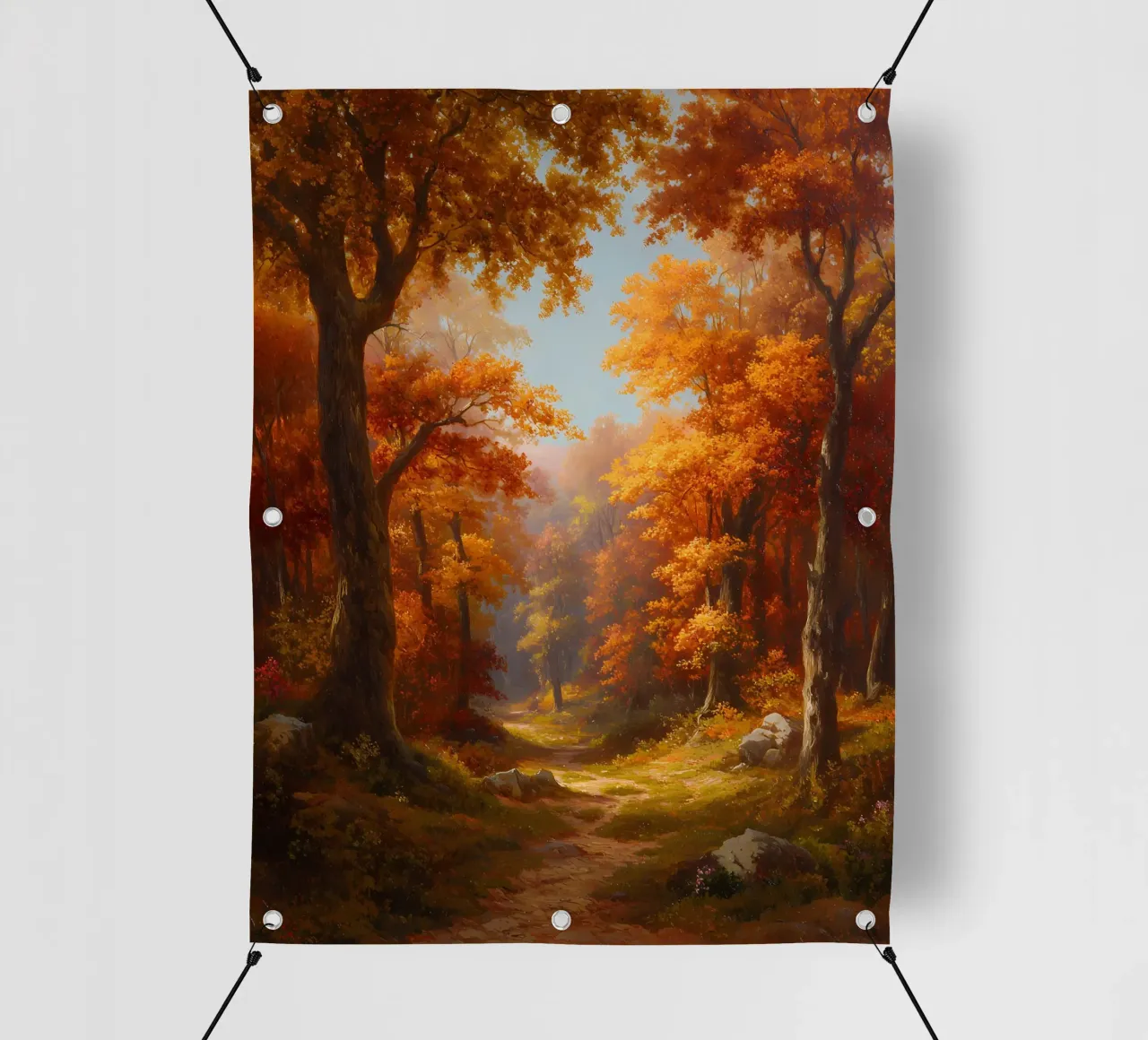 Paesaggio autunnale della foresta telo in pvc da IamHomeStudio