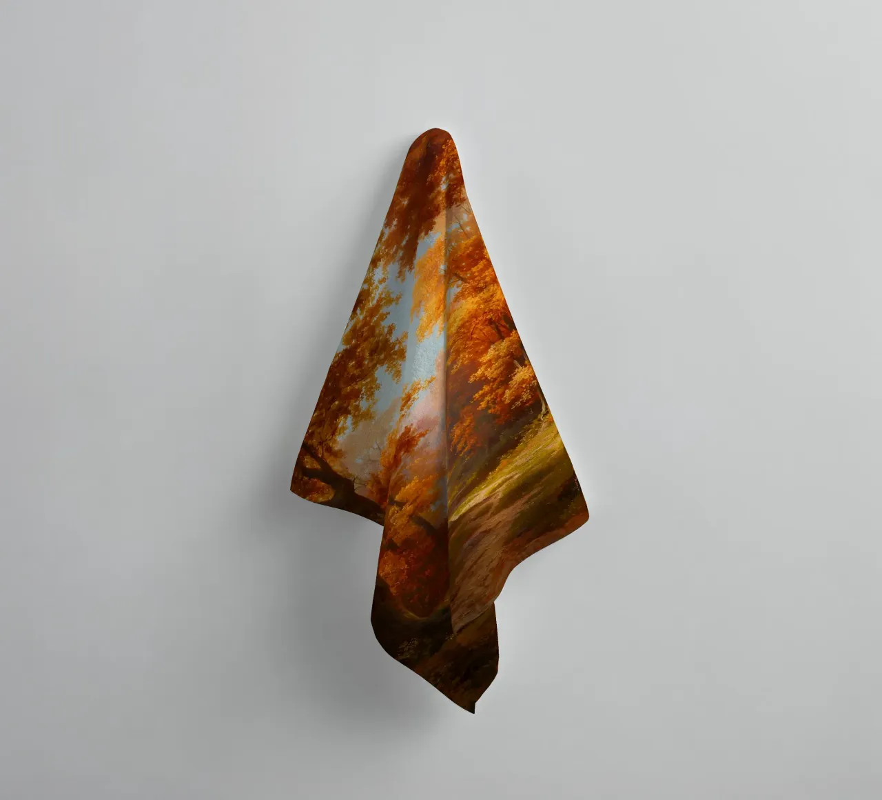 Paysage forestier automnal serviette de bain de IamHomeStudio