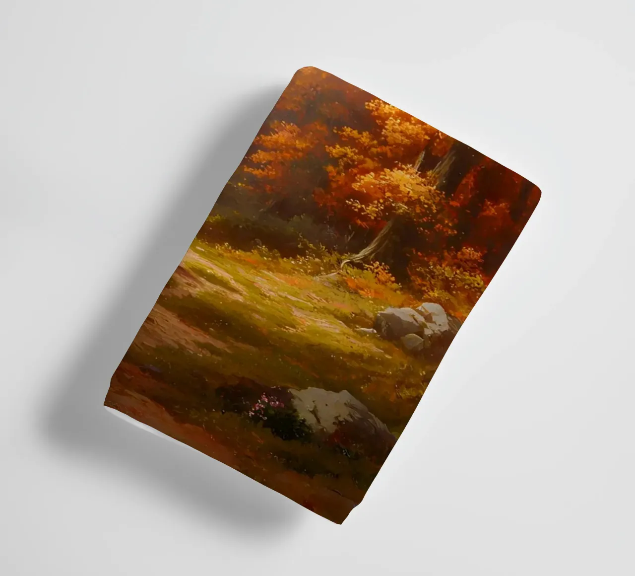 Paysage forestier automnal serviette de bain de IamHomeStudio