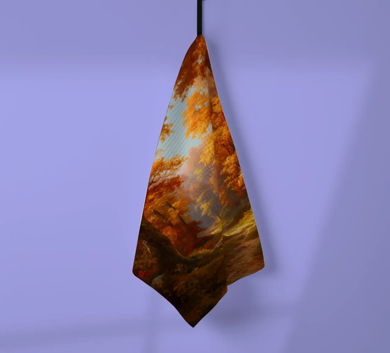 Paysage forestier automnal torchon de IamHomeStudio