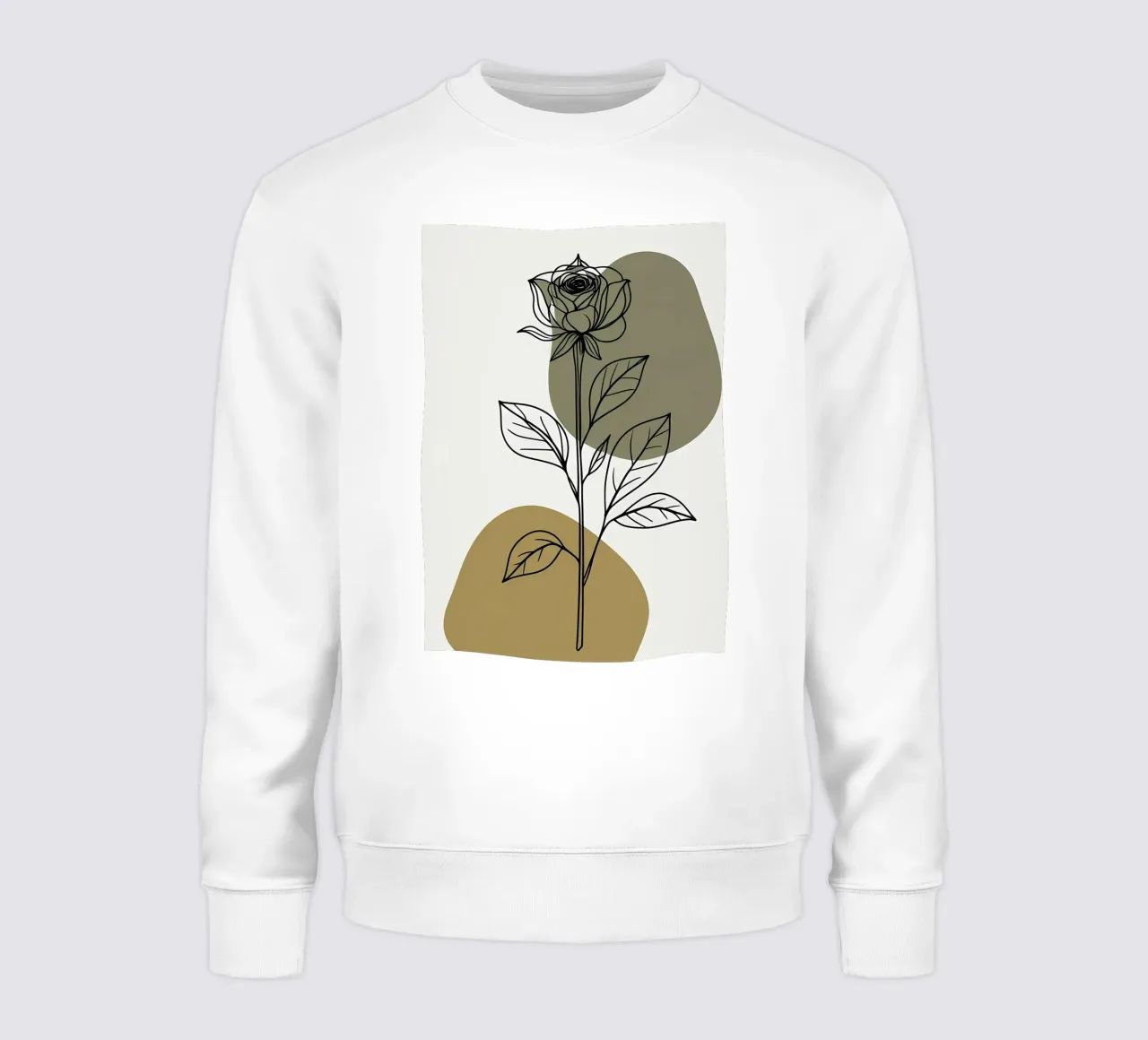 Dessin au trait minimaliste d'une seule fleur d'Amaryllis sweat de Bloom And Brush