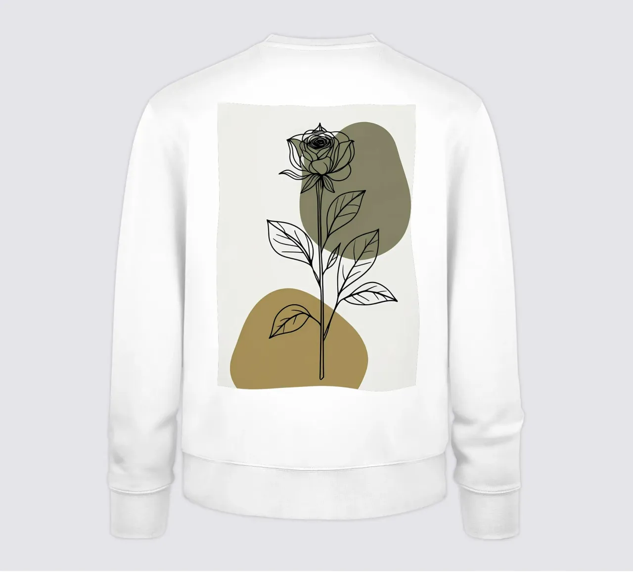 Dessin au trait minimaliste d'une seule fleur d'Amaryllis sweat de Bloom And Brush
