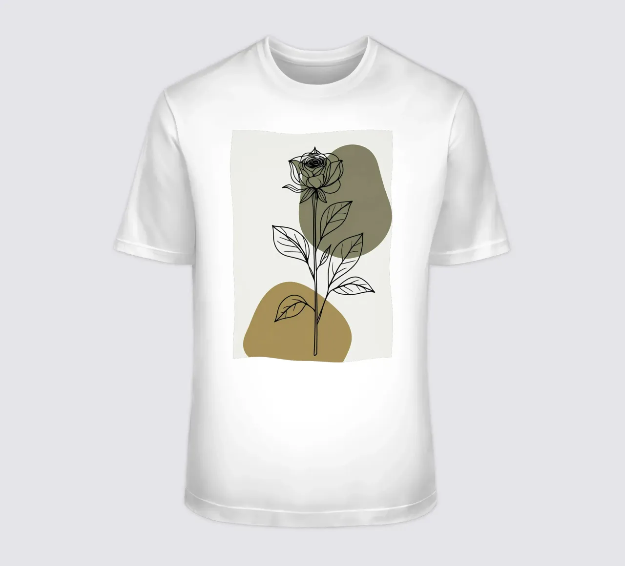 Line art minimalista di un singolo fiore di Amaryllis t-shirt da Bloom And Brush