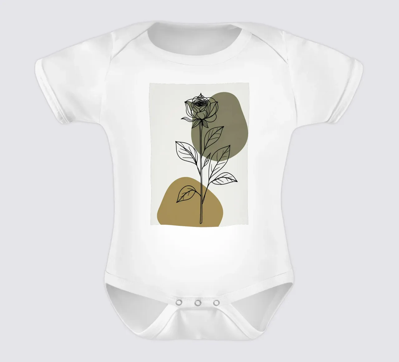 Dessin au trait minimaliste d'une seule fleur d'Amaryllis body bébé de Bloom And Brush