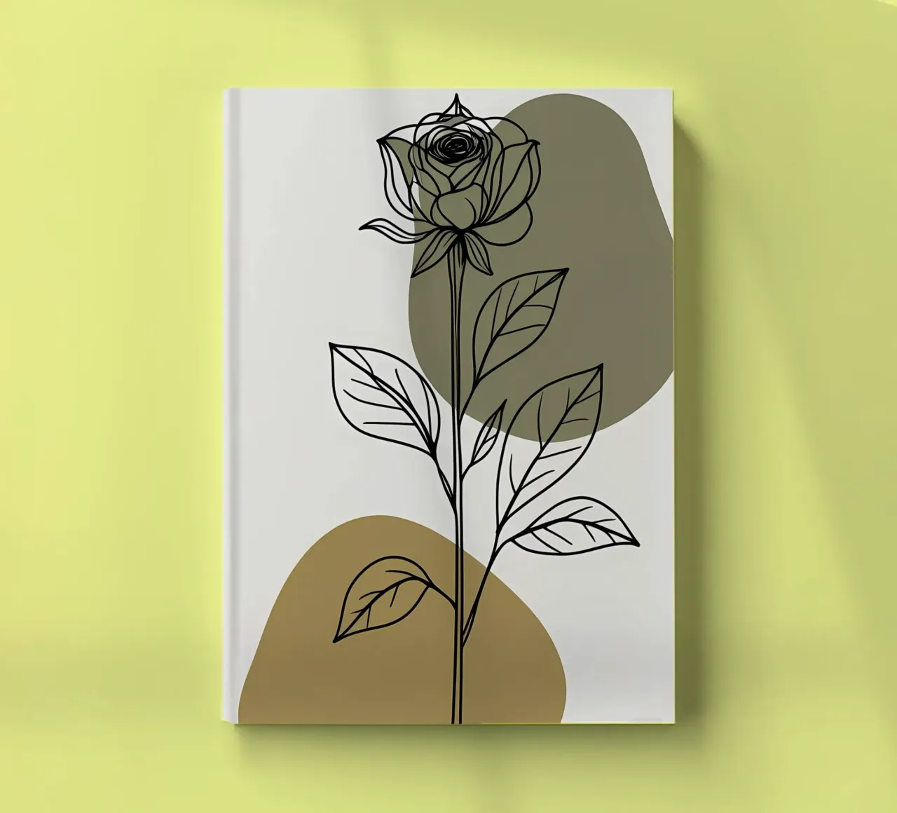 Dessin au trait minimaliste d'une seule fleur d'Amaryllis carnet de notes de Bloom And Brush