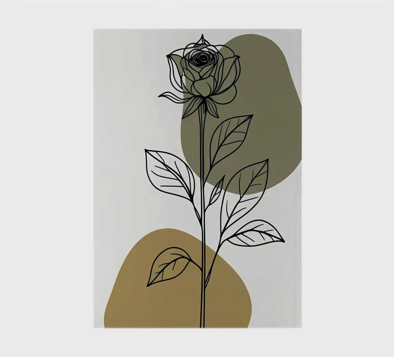 Dessin au trait minimaliste d'une seule fleur d'Amaryllis carnet de notes de Bloom And Brush