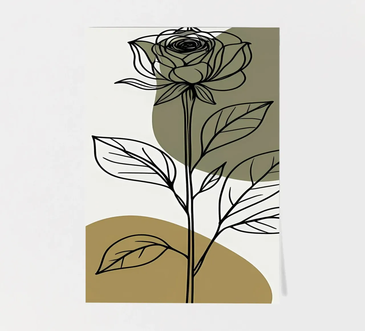 Dessin au trait minimaliste d'une seule fleur d'Amaryllis planche autocollant de Bloom And Brush