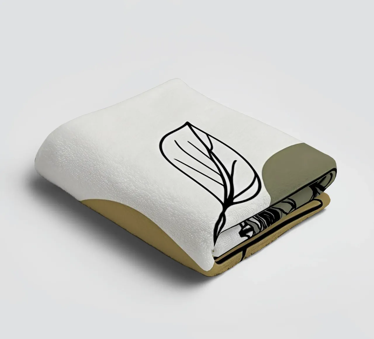 Minimalist line art of single Amaryllis flower towel by Bloom And Brush