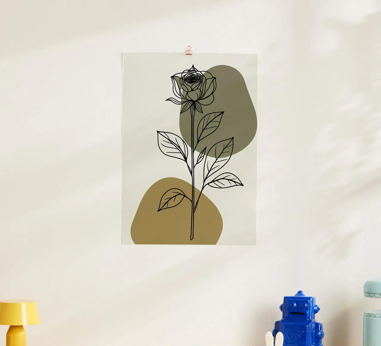 Dessin au trait minimaliste d'une seule fleur d'Amaryllis hahnemühle de Bloom And Brush