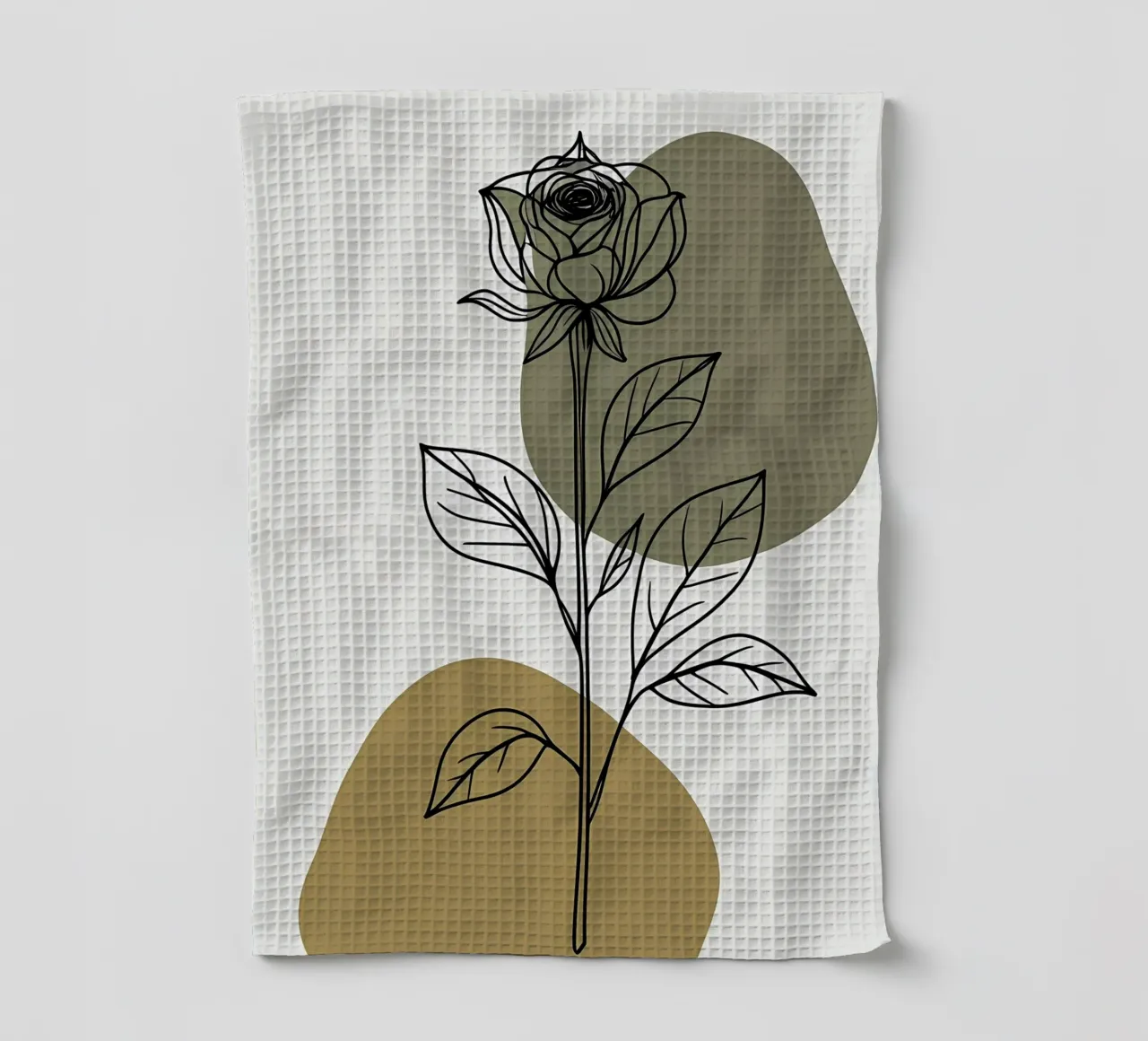 Dessin au trait minimaliste d'une seule fleur d'Amaryllis torchon de Bloom And Brush