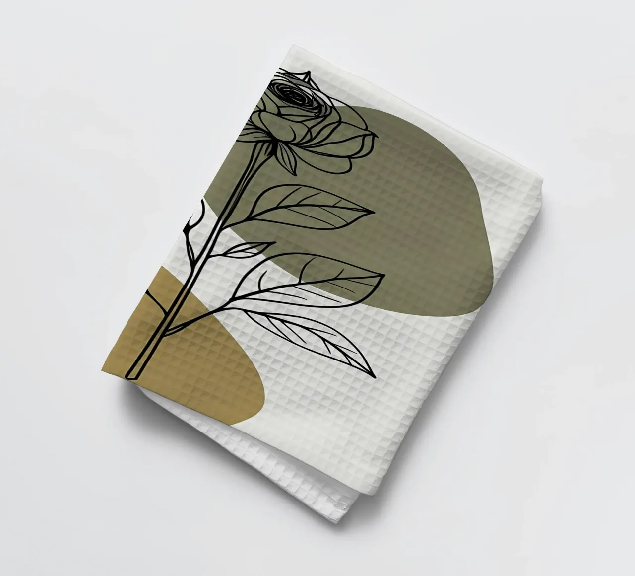 Dessin au trait minimaliste d'une seule fleur d'Amaryllis torchon de Bloom And Brush