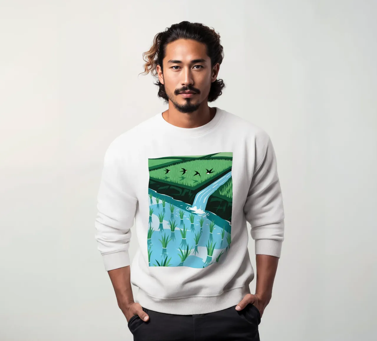 Irrigazione delle risaie felpa da knowledge