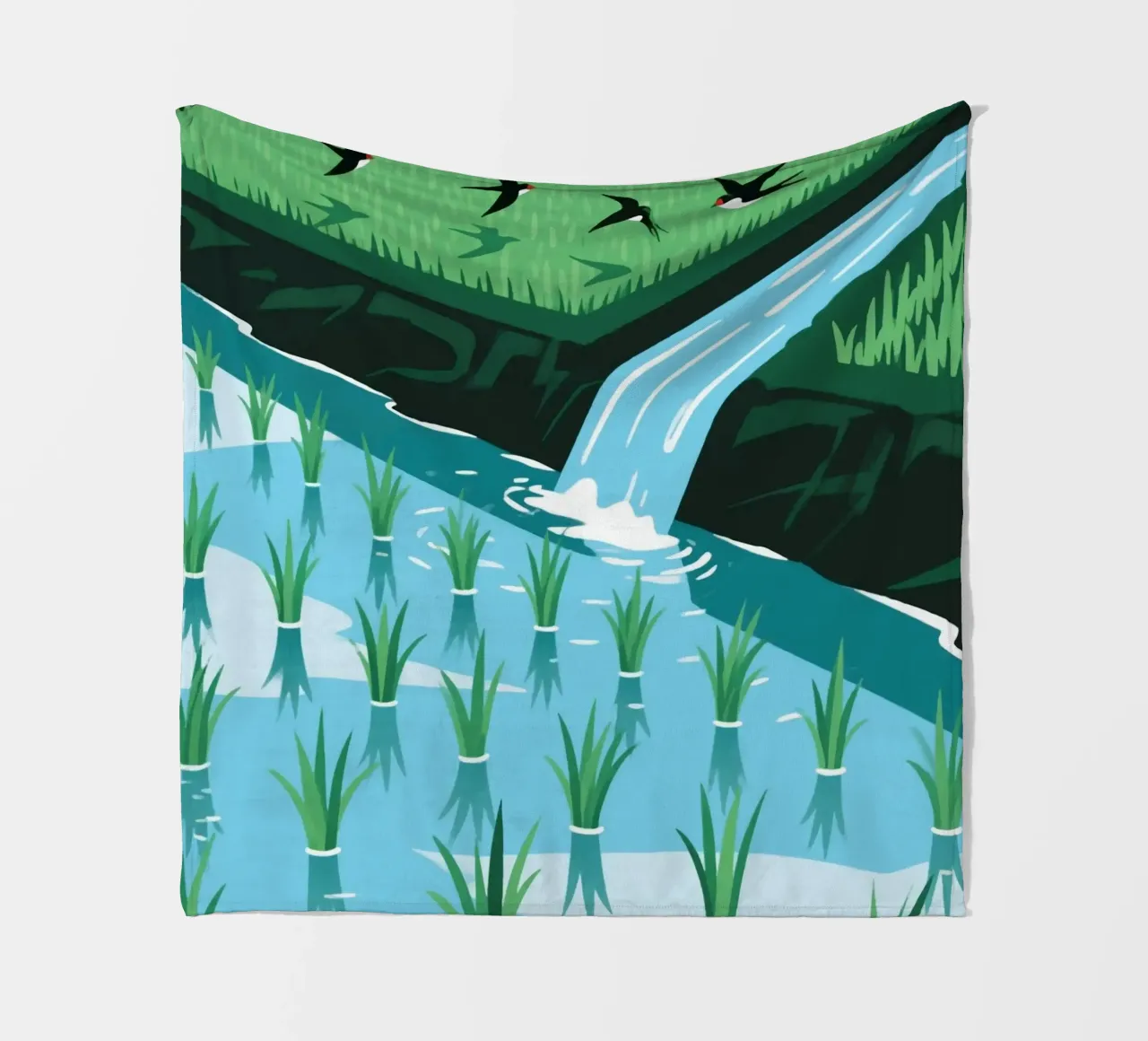 Irrigazione delle risaie coperta in pile da knowledge