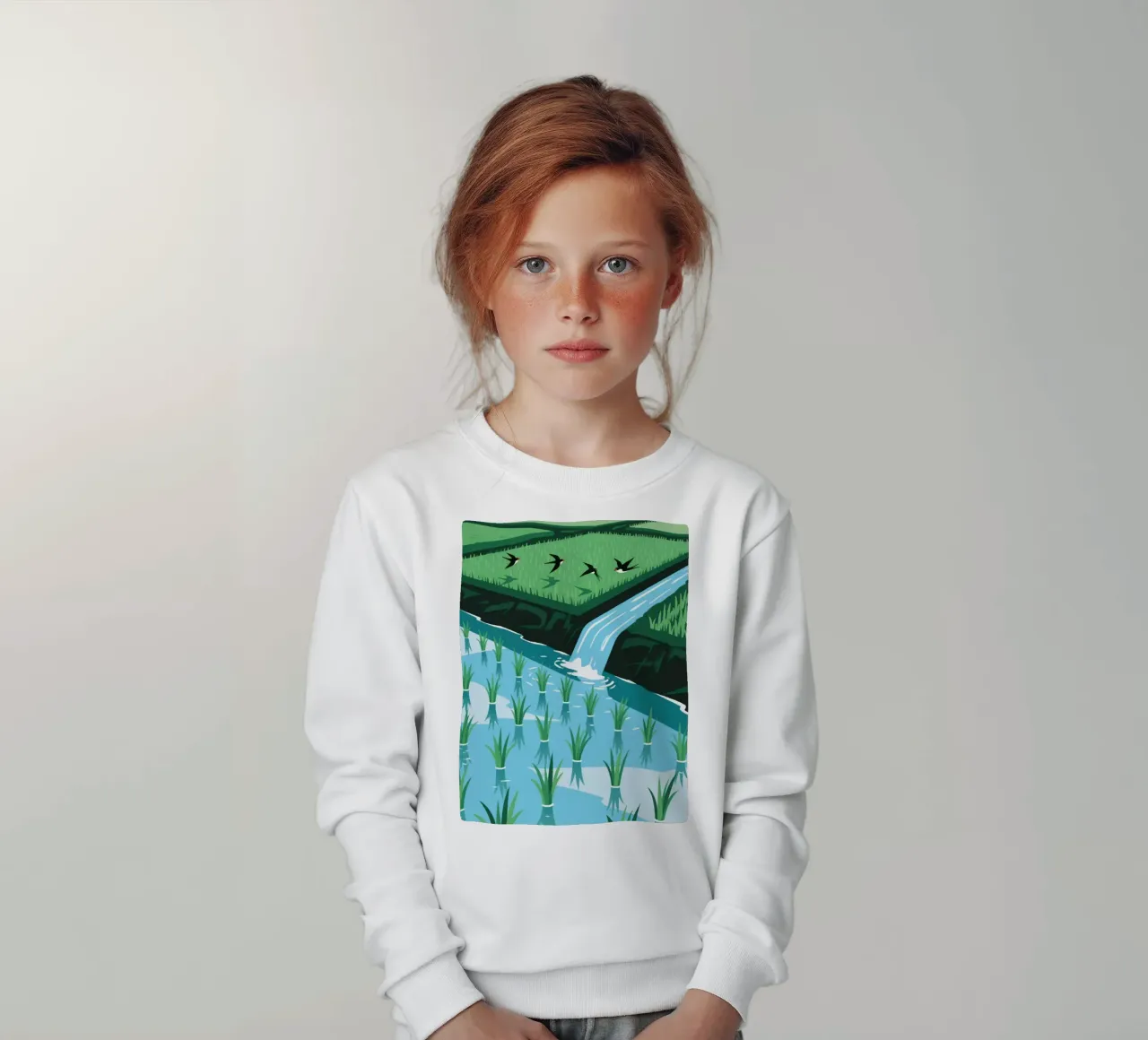 Irrigazione delle risaie felpa bambino da knowledge