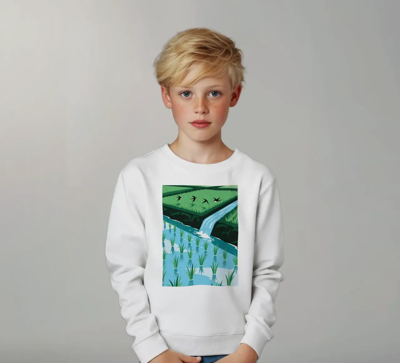 Irrigazione delle risaie felpa bambino da knowledge