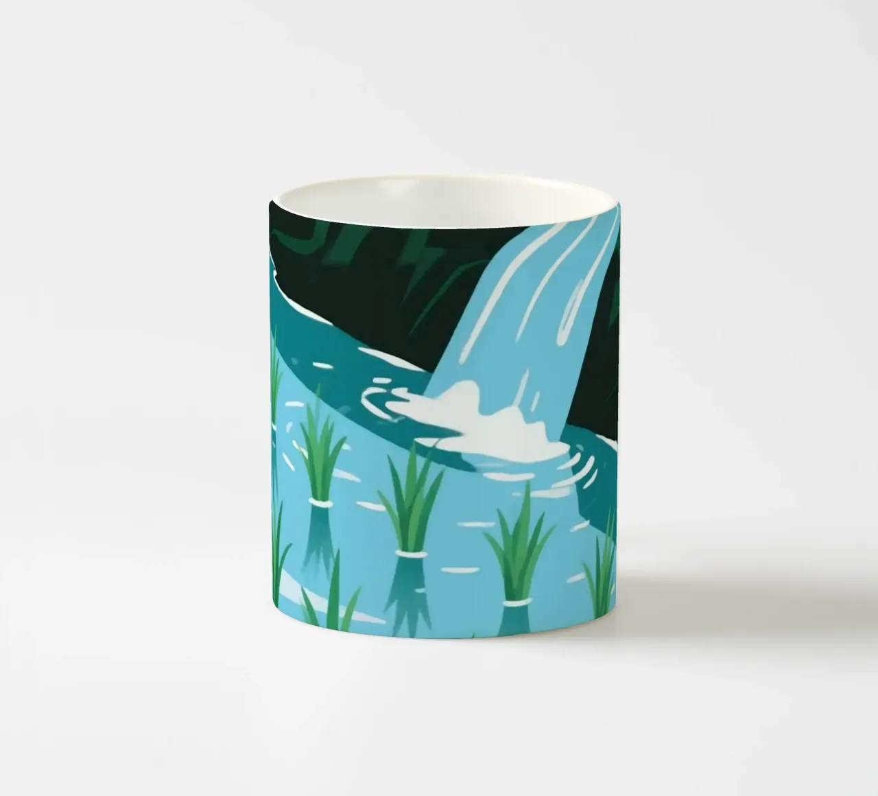 Irrigazione delle risaie tazza in ceramica da knowledge