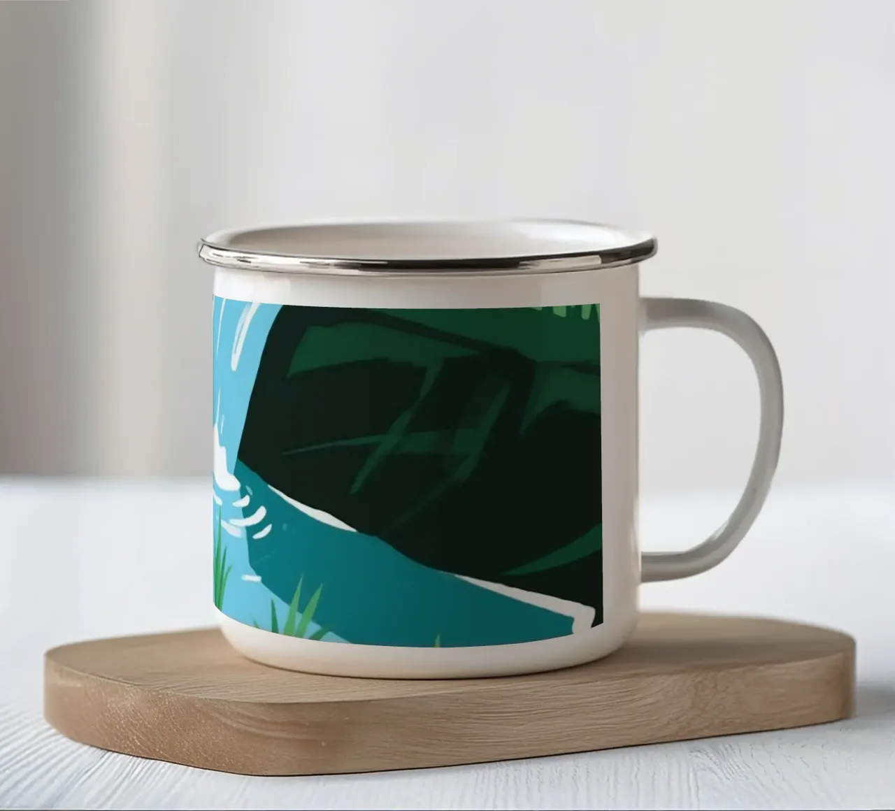 Irrigazione delle risaie tazza in smalto da knowledge