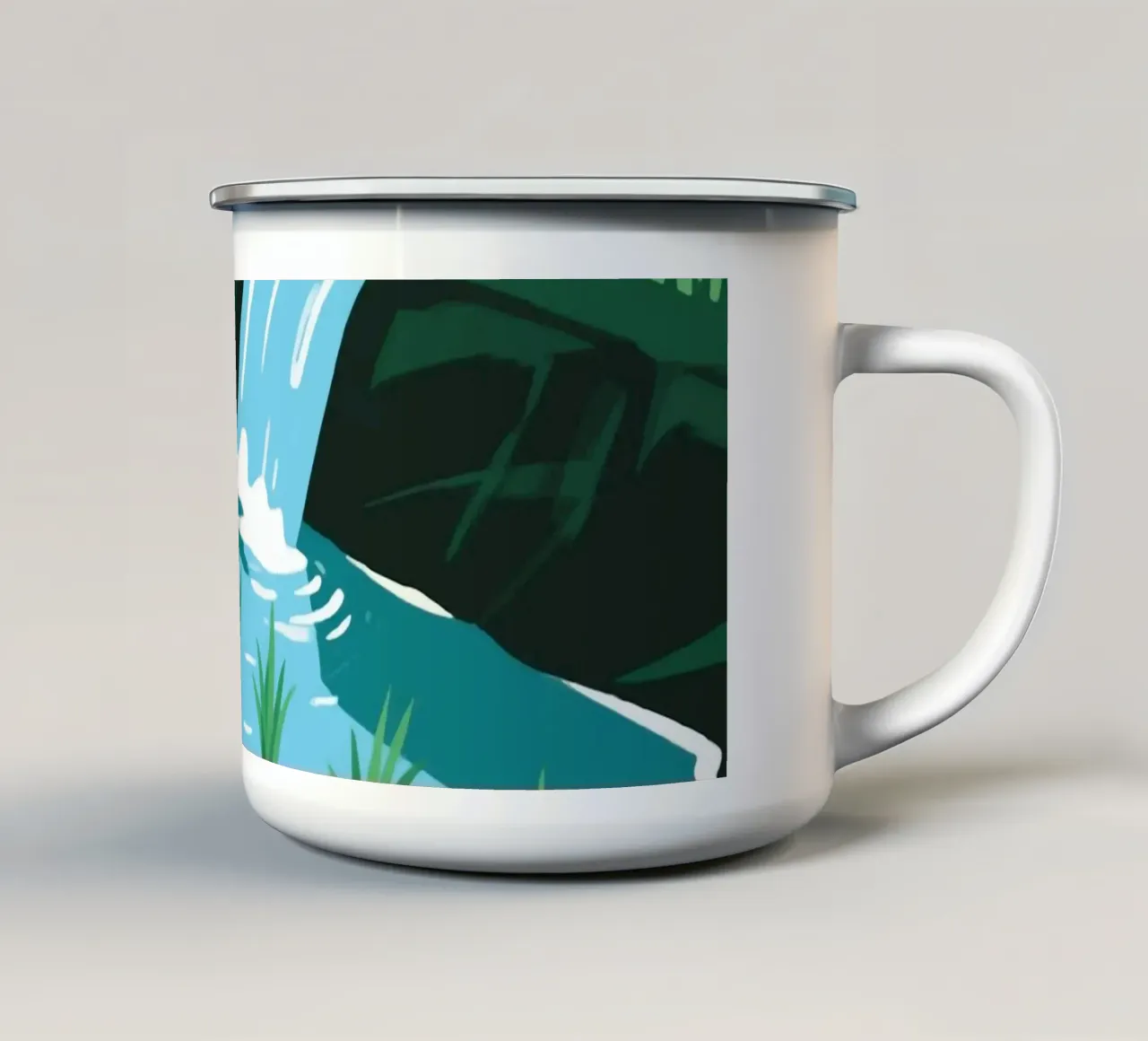 Irrigazione delle risaie tazza in smalto da knowledge