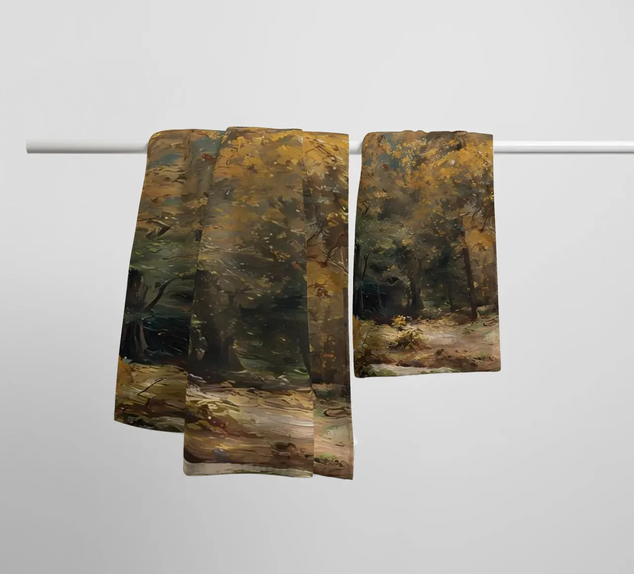 Foresta d'autunno asciugamano da bagno da IamHomeStudio